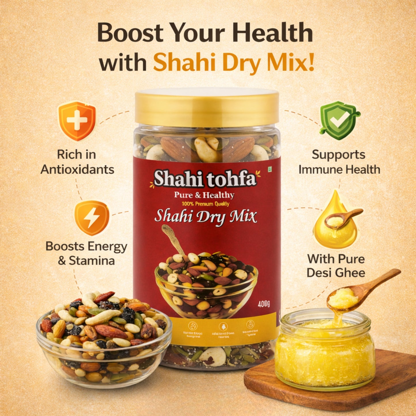 Shahi Energy Dry Mix – 10 Superfoods Power Blend